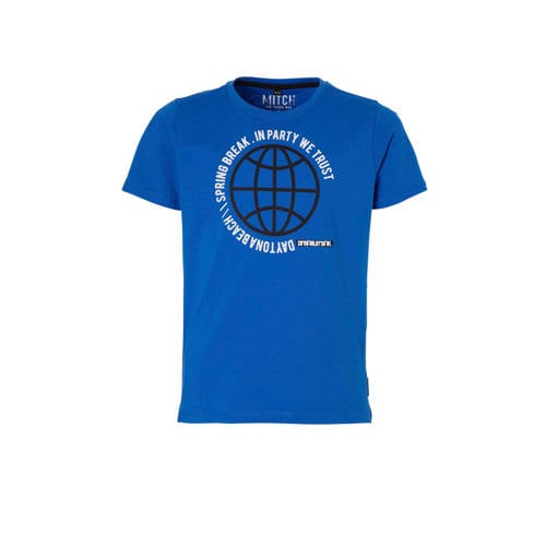 Mitch T Shirt Jaco Met Printopdruk Blauw mitch kopen in de aanbieding Mitch T Shirt Jaco Met Printopdruk Blauw mitch kopen in de aanbieding