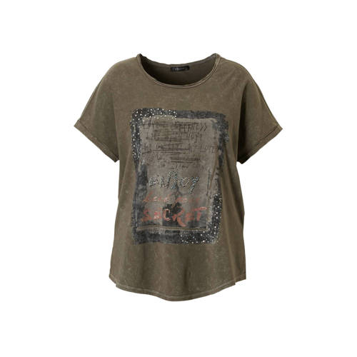 No Secret T Shirt Met Printopdruk no secret kopen in de aanbieding