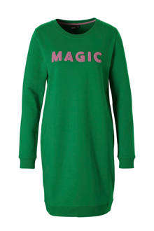 sweat-jurk met teddy letters
