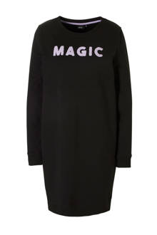 sweat-jurk met teddy letters