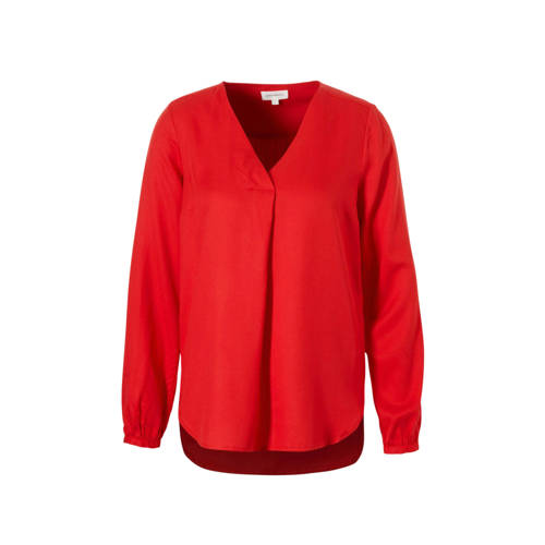 Armedangels Top Rood Met V Hals armedangels kopen in de aanbieding Armedangels Top Rood Met V Hals armedangels kopen in de aanbieding