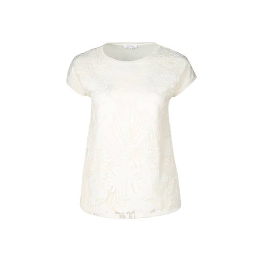 Paprika Top Met Bladprint Ecru paprika kopen in de aanbieding Paprika Top Met Bladprint Ecru paprika kopen in de aanbieding