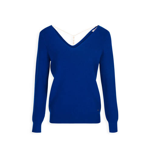 Morgan Trui Met Sierketting Blauw morgan kopen in de aanbieding
