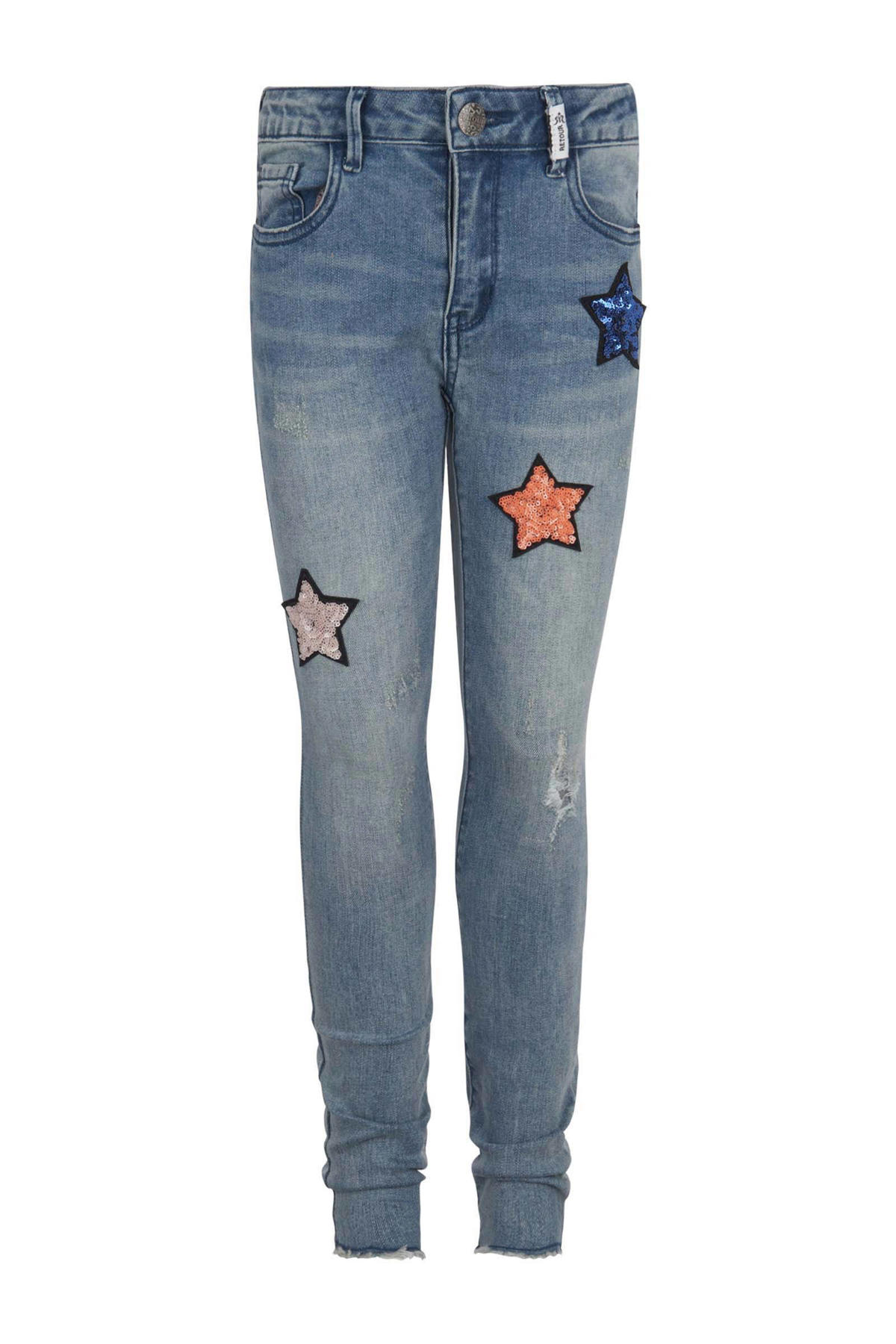 Voorvoegsel Ondoorzichtig Ritmisch Retour Denim skinny fit jeans met sterren Phillippa blauw | wehkamp