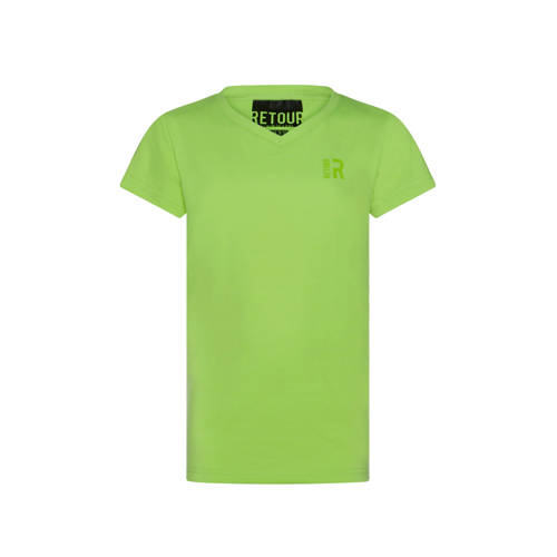 Retour Denim T Shirt Sean Neongeel retour denim kopen in de aanbieding