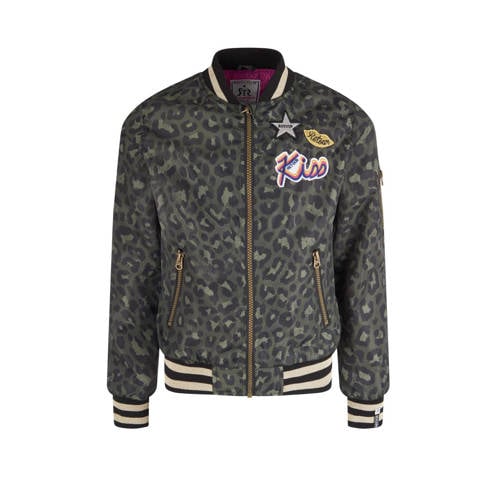 Retour Denim Bomberjack Cristela Met Panterprint Groen retour denim kopen in de aanbieding Retour Denim Bomberjack Cristela Met Panterprint Groen retour denim kopen in de aanbieding