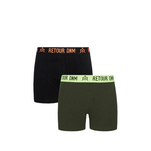 Retour Denim Boxershort Set Van 2 Giano Zwart retour denim kopen in de aanbieding