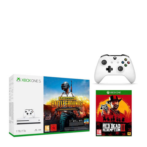 Microsoft Xbox One S 1Tb 2 Controllers Playerunknowns Battlegrounds Pubg Red Dead Redemption 2 microsoft kopen in de aanbieding Microsoft Xbox One S 1Tb 2 Controllers Playerunknowns Battlegrounds Pubg Red Dead Redemption 2 microsoft kopen in de aanbieding
