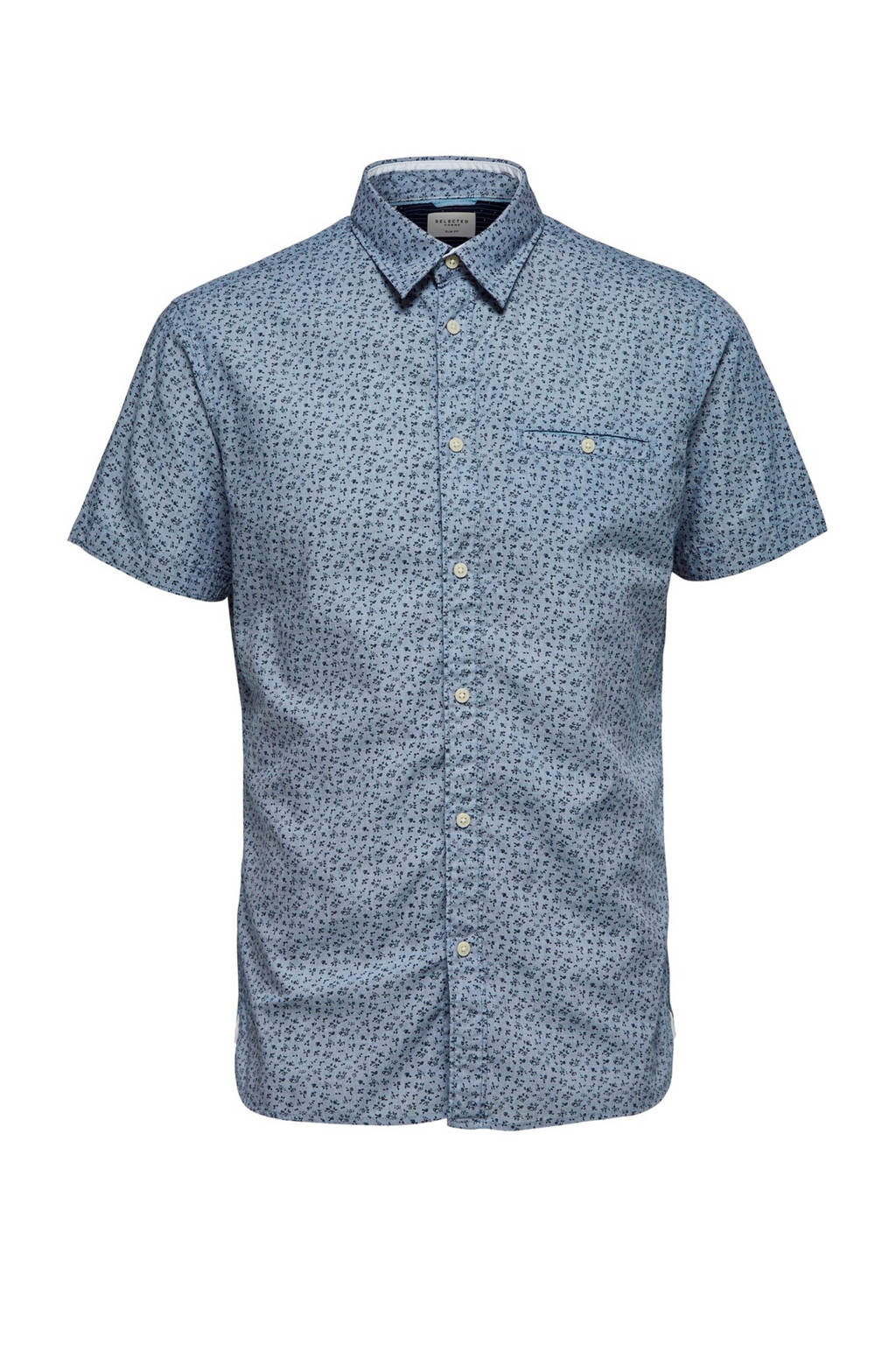SELECTED HOMME slim fit overhemd, Donkerblauw