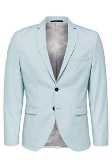 slim fit colbert lichtblauw
