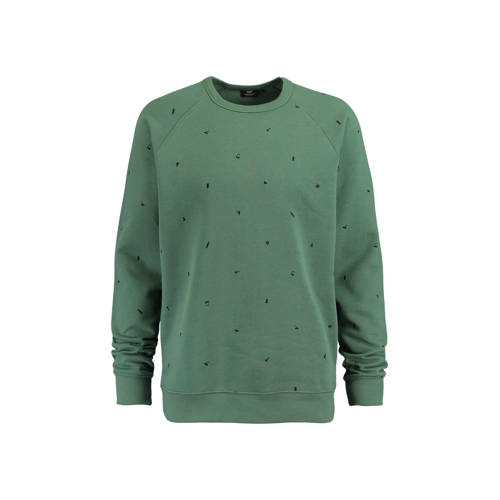 America Today Sweater Sef Met Print Groen america today kopen in de aanbieding