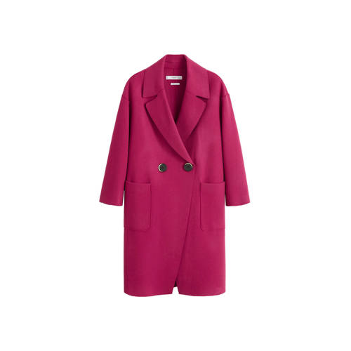 Mango Coat Met Wol Roze mango kopen in de aanbieding Mango Coat Met Wol Roze mango kopen in de aanbieding