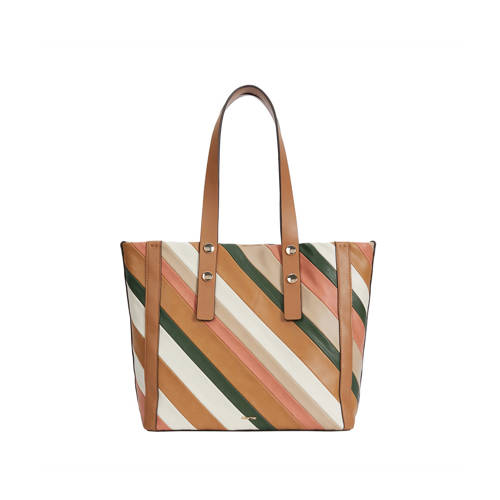 Parfois Gestreepte Shopper Camel parfois kopen in de aanbieding