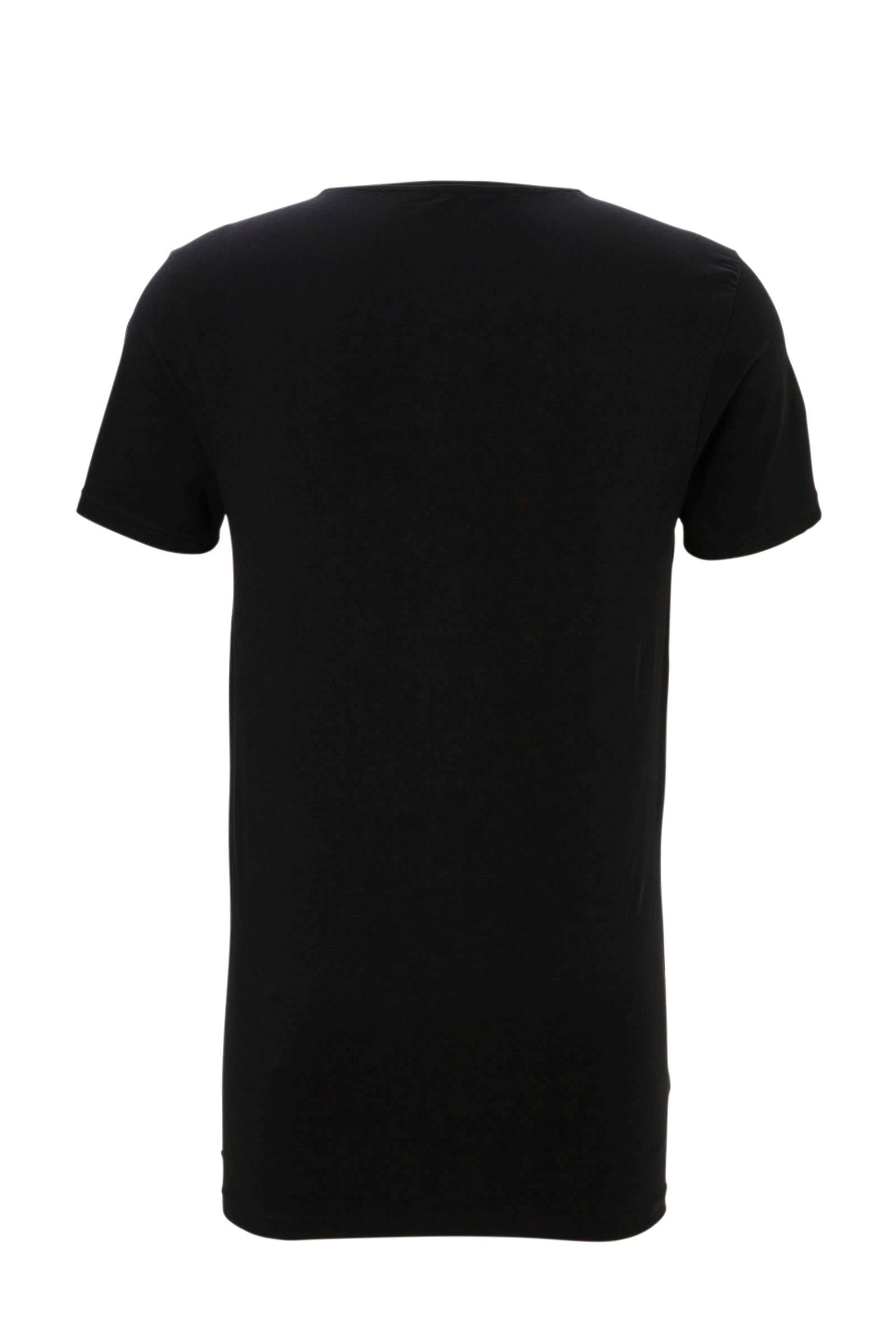 ten Cate extra lang slimfit T-shirt (set van 2) zwart | wehkamp