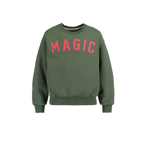 America Today Junior Sweater Senna Met Tekstopdruk Groen america today junior kopen in de aanbieding