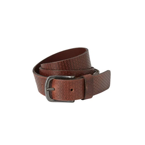 Esprit Leren Riem Perforated Bruin esprit kopen in de aanbieding