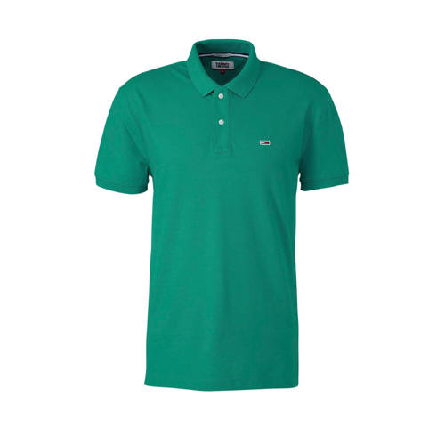 Tommy Jeans Regular Fit Polo Groen tommy jeans kopen in de aanbieding