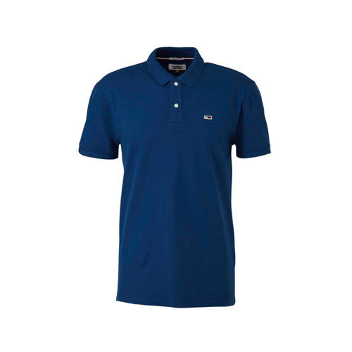 Tommy Jeans Regular Fit Polo Donkerblauw tommy jeans kopen in de aanbieding
