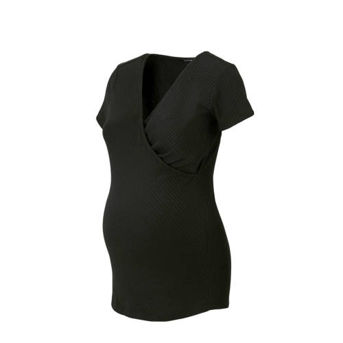 Supermom Zwangerschap Voeding T Shirt Zwart supermom kopen in de aanbieding