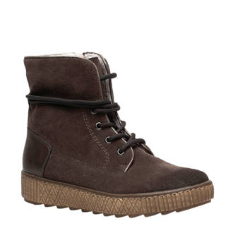 leren veterboots bruin