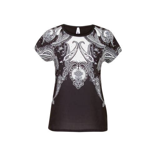 Miss Etam Regulier T Shirt Met Paisley Print miss etam kopen in de aanbieding