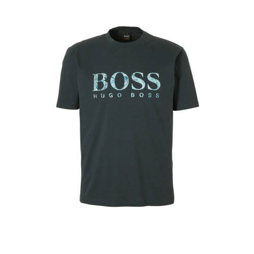 Boss Casual T Shirt Met Logo Marine boss casual kopen in de aanbieding