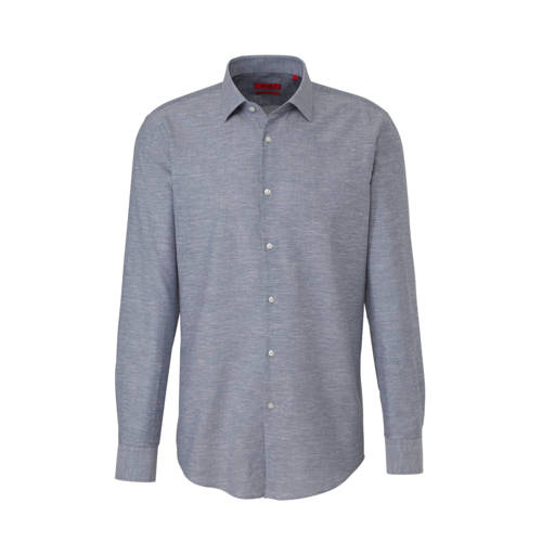 Hugo Slim Fit Overhemd Met Linnen hugo kopen in de aanbieding