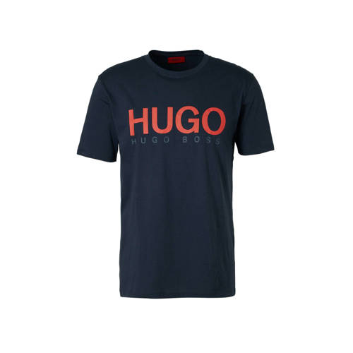 Hugo T Shirt Met Logo Marine hugo kopen in de aanbieding