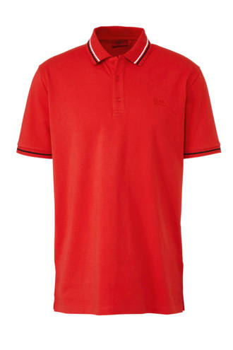 regular fit polo rood