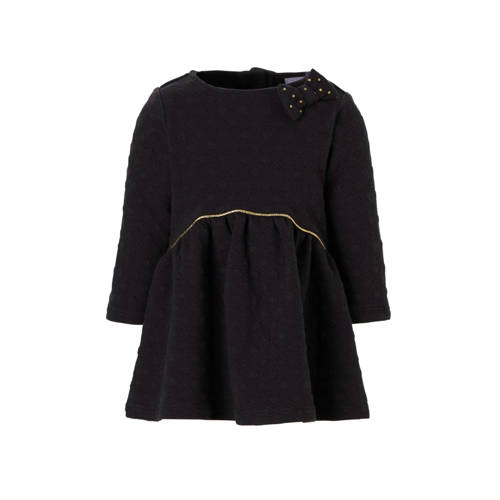 Ca Baby Club Jurk Met Stippentextuur Zwart ca kopen in de aanbieding
