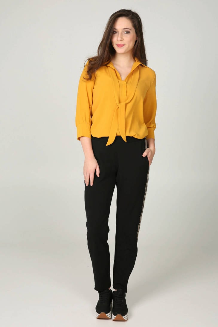 Cassis blouse blouse Cassis fijn geweven geel fijn geweven YYrU6qw