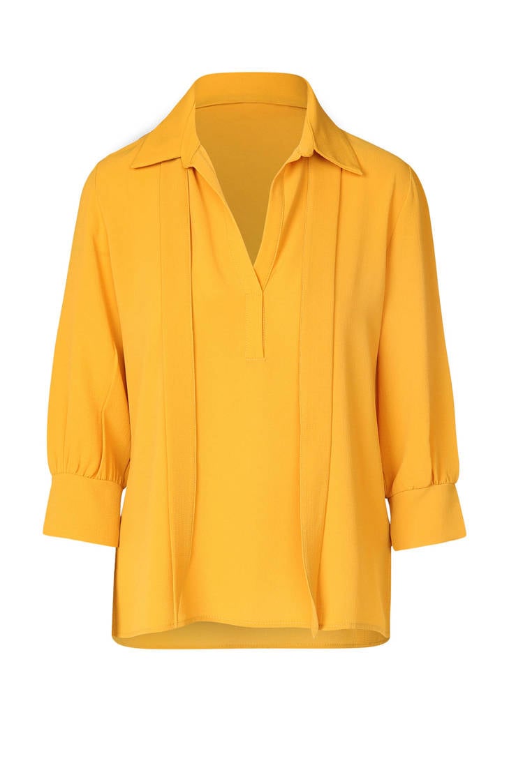 Cassis blouse blouse Cassis fijn geweven geel fijn geweven YYrU6qw