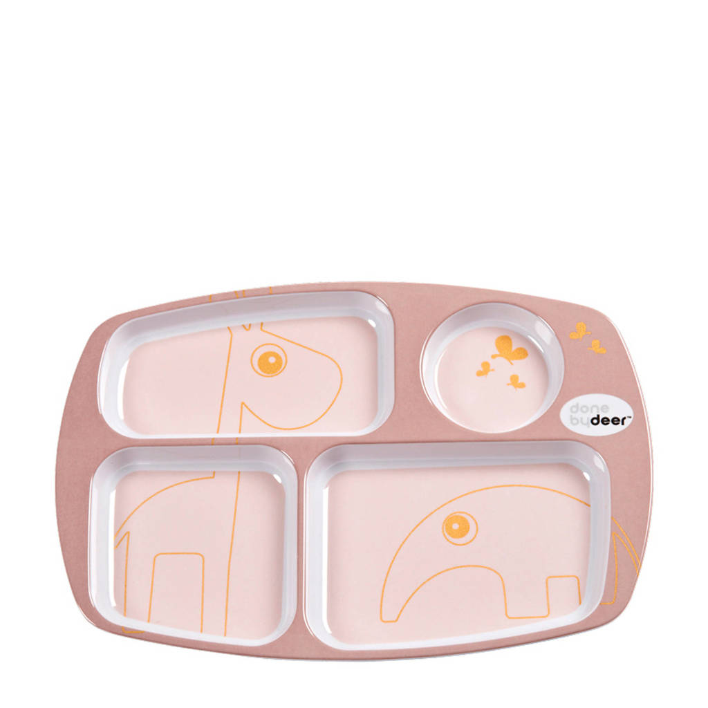 Done by Deer compartimenten bord roze, Roze
