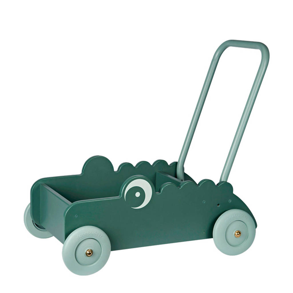 Done by Deer houten loopwagen croco, Groen