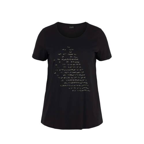 Active By Zizzi Sport T Shirt Zwart active by zizzi kopen in de aanbieding