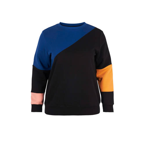 Active By Zizzi Sportsweater Zwart active by zizzi kopen in de aanbieding