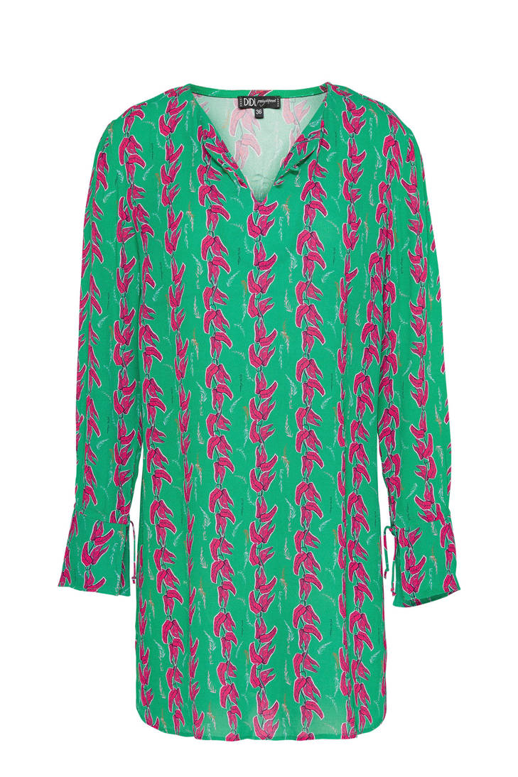 groen all met tuniek print Didi over BqTa88X