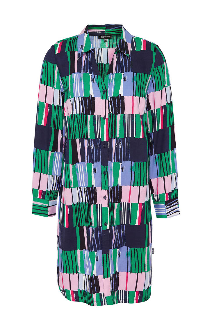 met print over groen blouse tuniek Didi all fqE0pnU