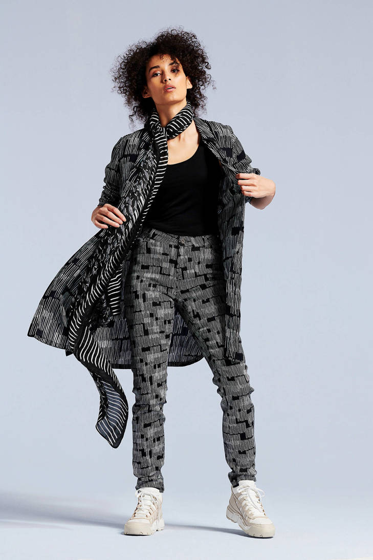 tuniek Didi blouse all zwart print over met FSS54OB