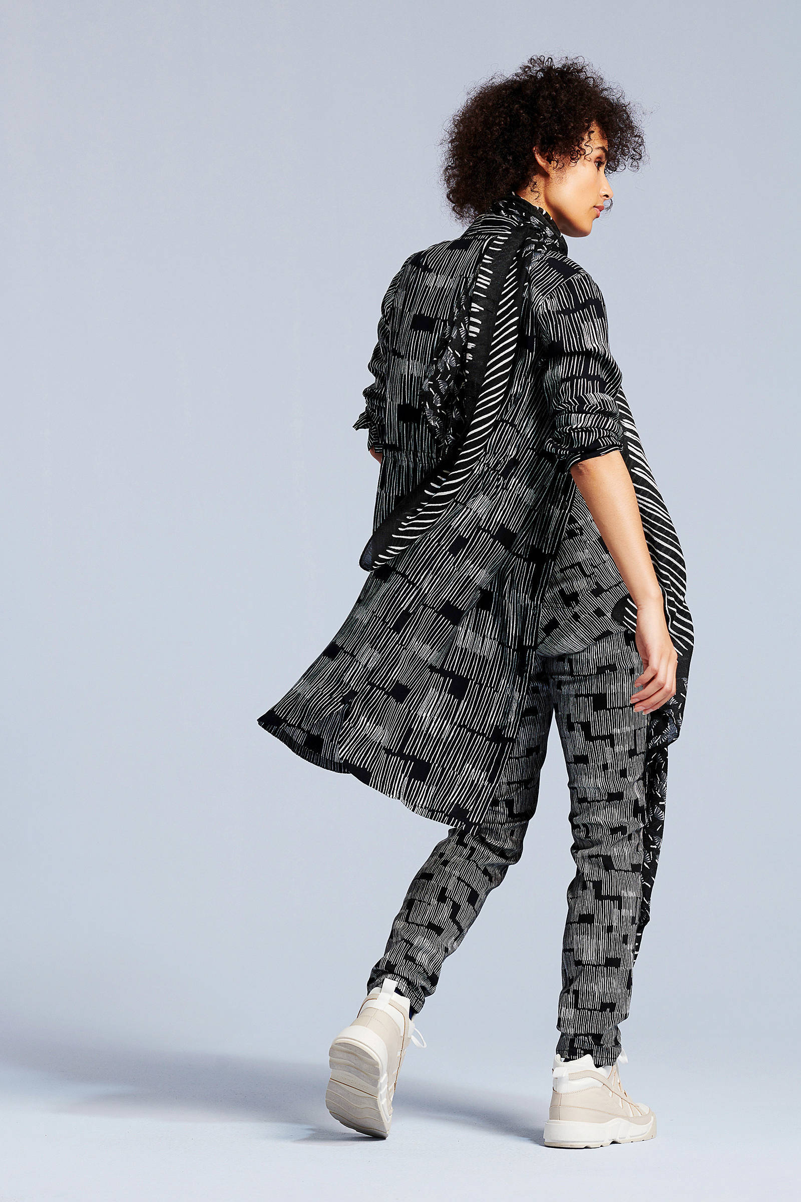tuniek Didi blouse all zwart print over met FSS54OB