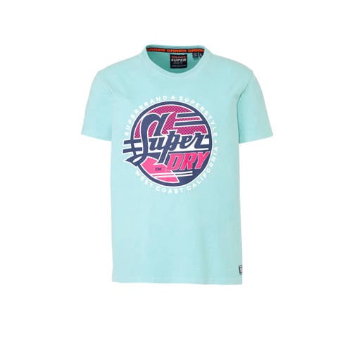 Superdry T Shirt Met Printopdruk Blauw superdry kopen in de aanbieding Superdry T Shirt Met Printopdruk Blauw superdry kopen in de aanbieding