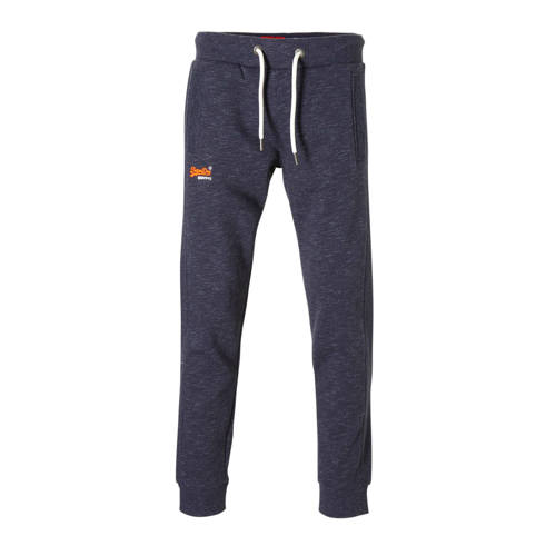 Superdry Gemeleerde Sweatpants Donkerblauw superdry kopen in de aanbieding