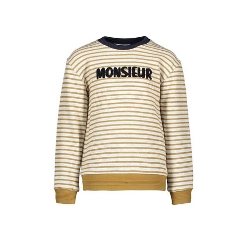 Sissyboy Sissy Boy Gestreepte Trui Met Tekst Ecruoker sissyboy kopen in de aanbieding