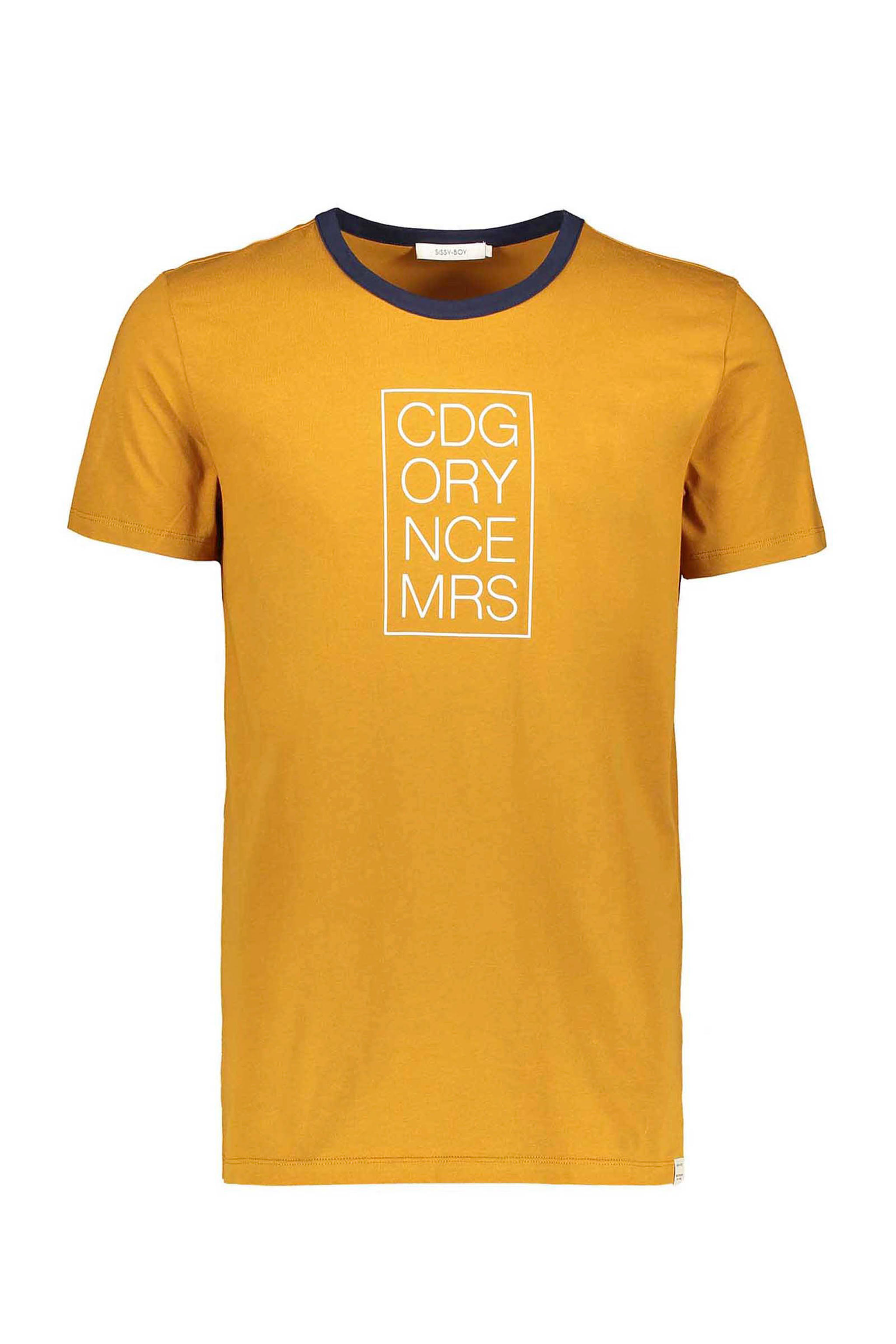 SissyBoy Tshirt met tekstopdruk oker wehkamp