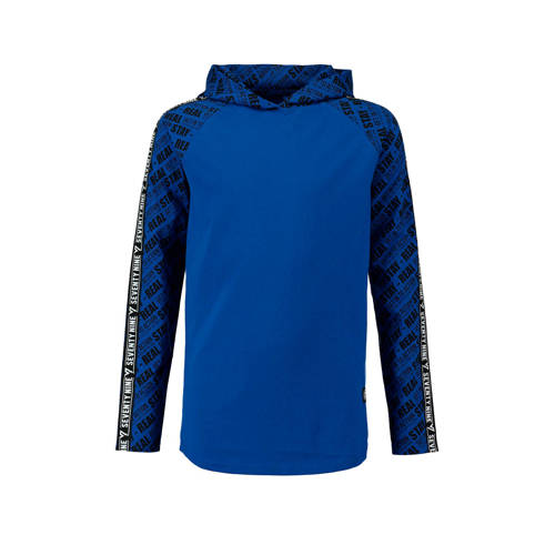 Coolcat Longsleeve Met Zijstreep Blauw coolcat kopen in de aanbieding