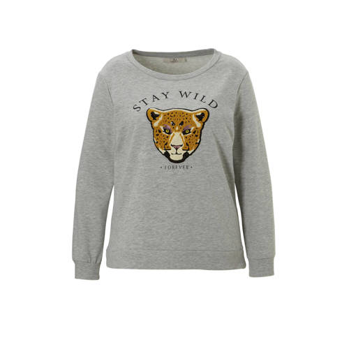 Ca Xl Clockhouse Sweater Met Tekstopdruk En Borduursel Grijs ca kopen in de aanbieding Ca Xl Clockhouse Sweater Met Tekstopdruk En Borduursel Grijs ca kopen in de aanbieding