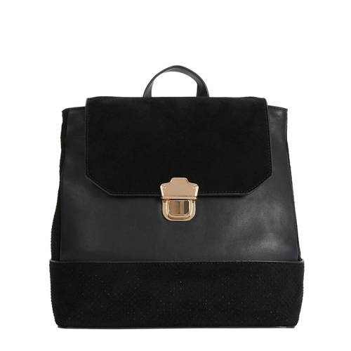 Parfois Rugzak Met Suede Zwart parfois kopen in de aanbieding Parfois Rugzak Met Suede Zwart parfois kopen in de aanbieding