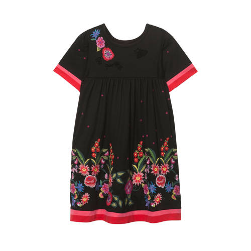 Desigual Jurk Met Geborduurde Bloemen Zwart desigual kopen in de aanbieding Desigual Jurk Met Geborduurde Bloemen Zwart desigual kopen in de aanbieding
