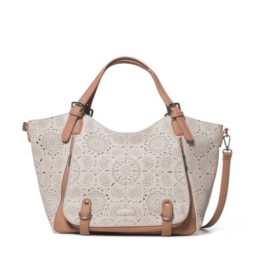Desigual Handtas Ecru desigual kopen in de aanbieding Desigual Handtas Ecru desigual kopen in de aanbieding