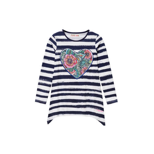 Desigual Gestreepte Longsleeve Met Omkeerbare Pailletten desigual kopen in de aanbieding
